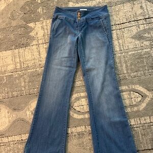 Celebrity Pink Flare Jeans in Classic Blue